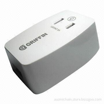 New Travel Charger with US Plug Hole, 5V/2.1A, for iPhone 5